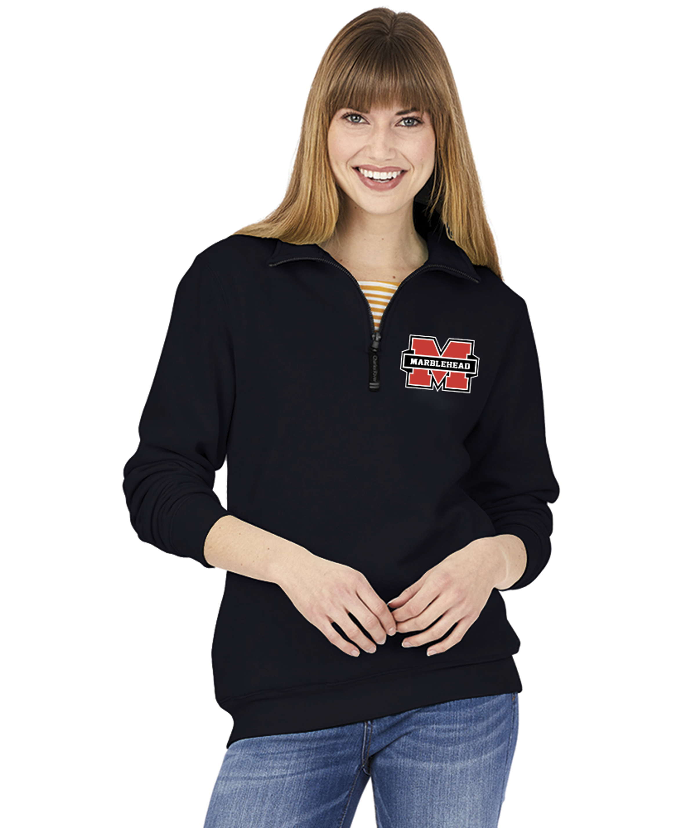Marblehead Embroidered Crosswind Quarter Zip