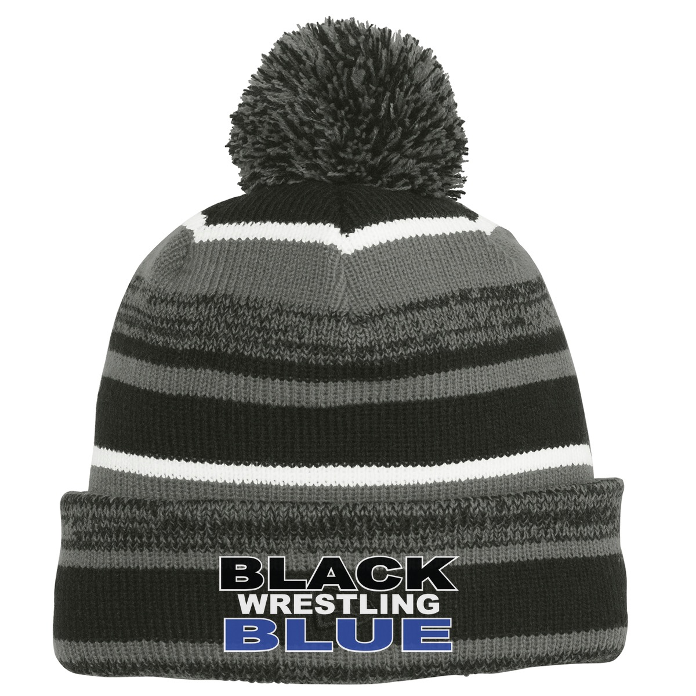 Black & Blue NewEra Pom Pom