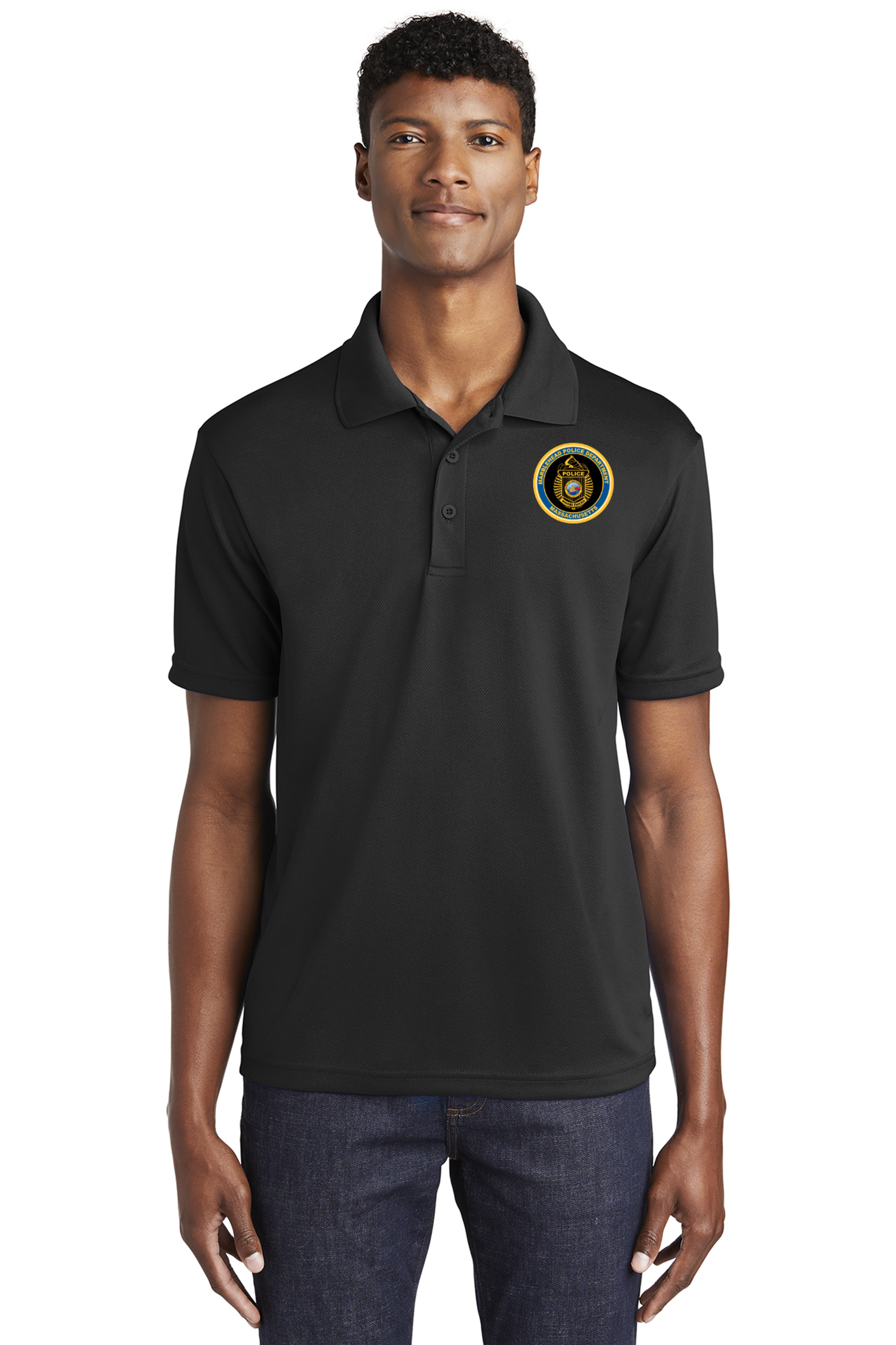 Marblehead Police RacerMesh Polo Shirt