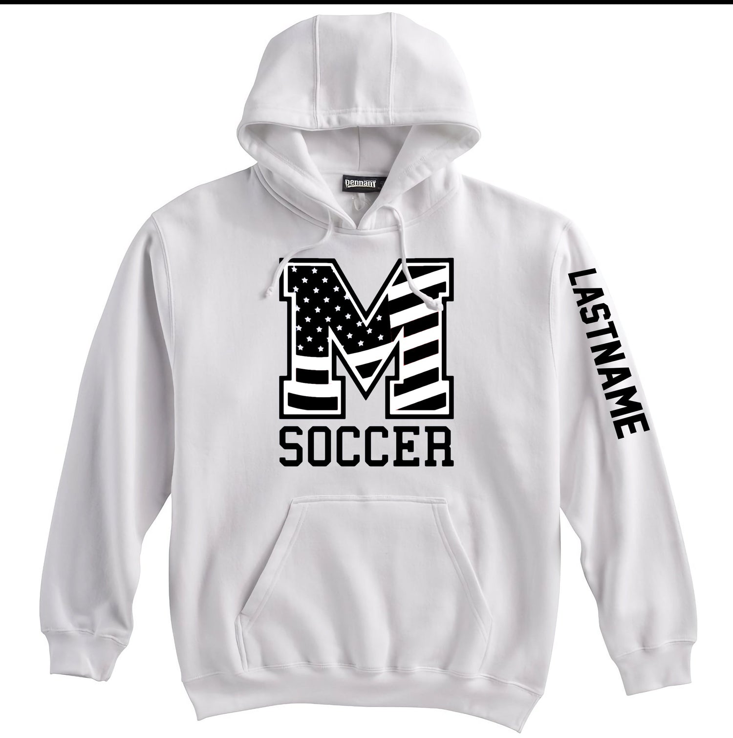 MHS Soccer Monochrome Flag Hoodie