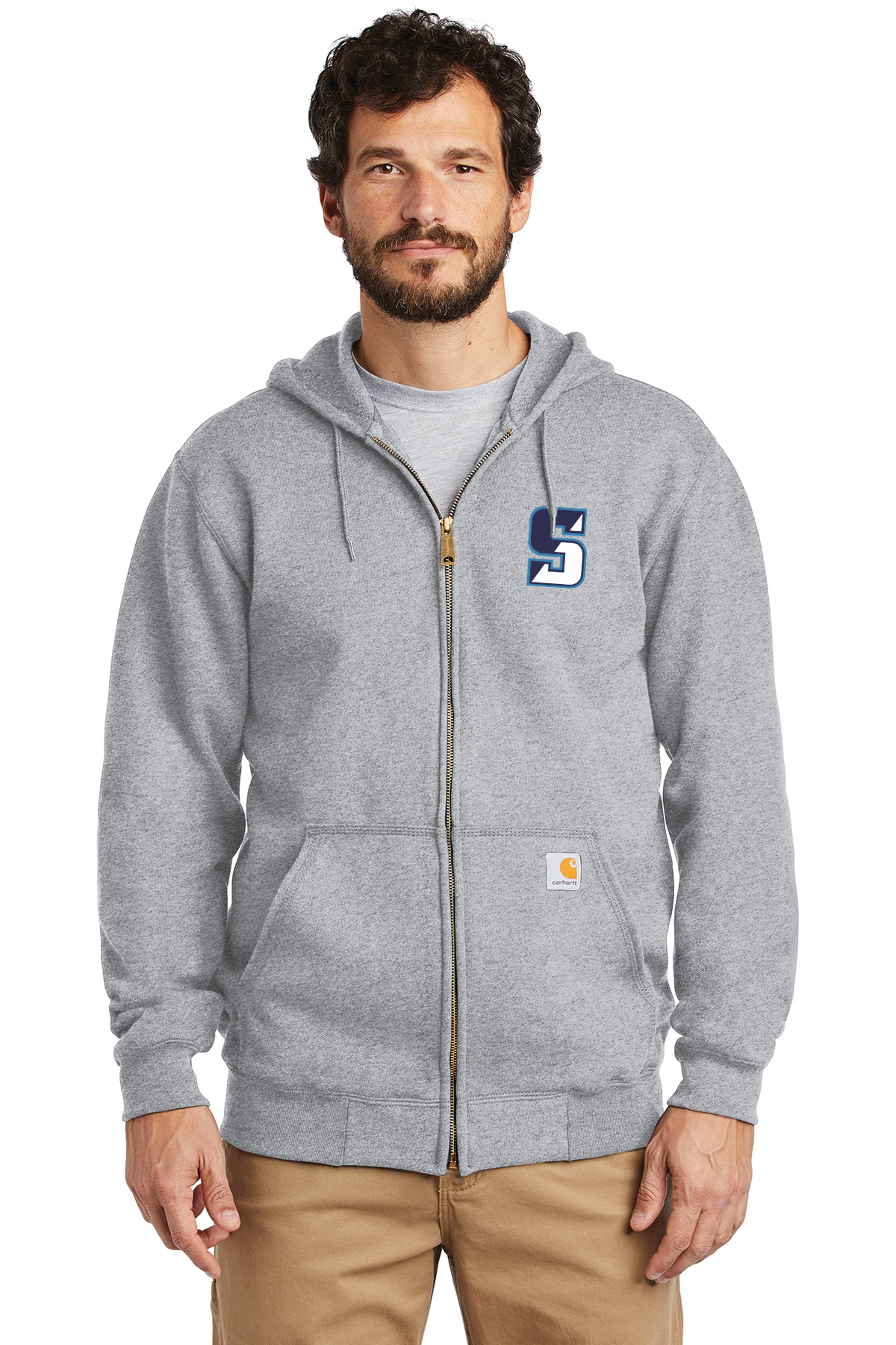 Swampscott Big Blue Midweight Carhartt FullZip Sweatshirt