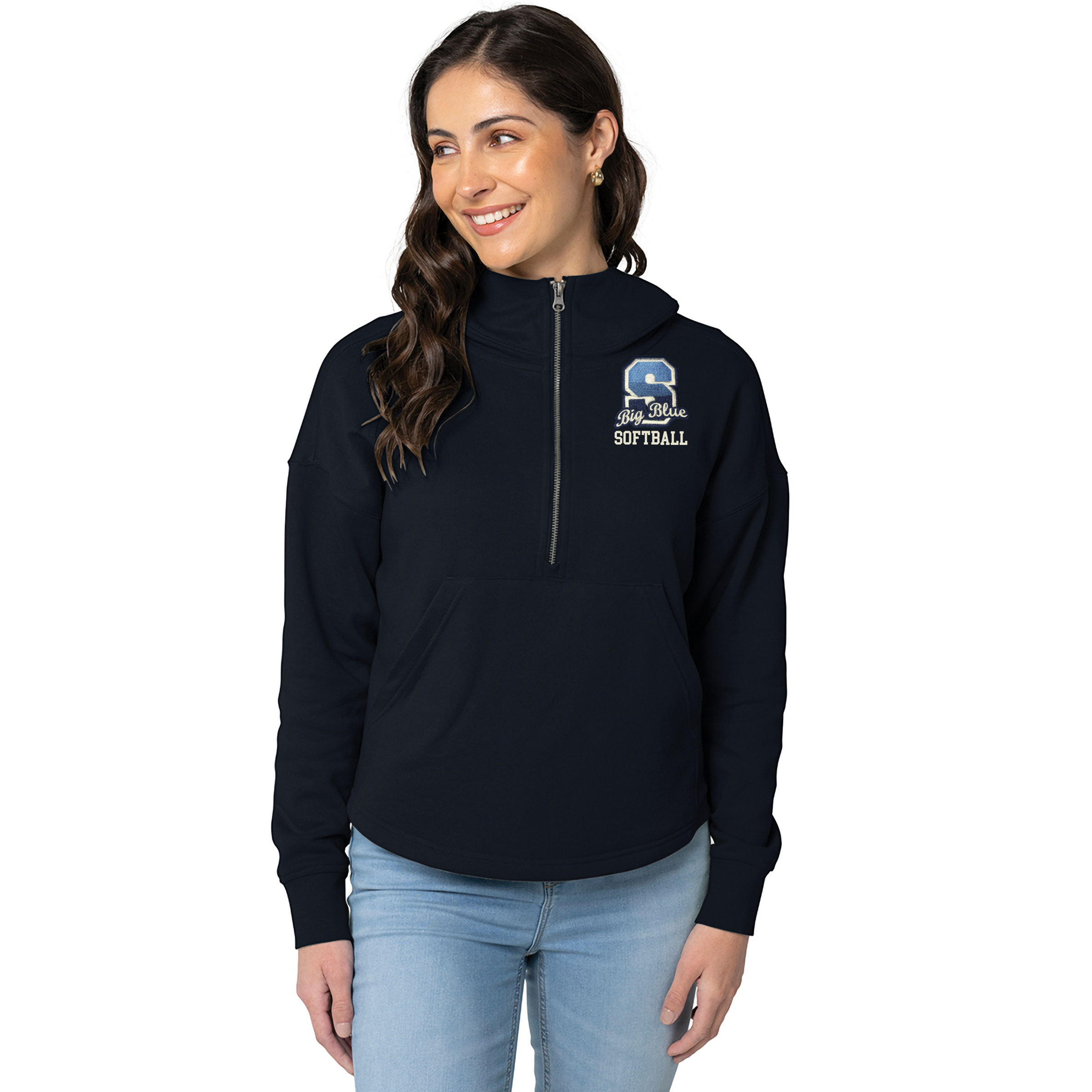 SHS Softball Scallop Hem Hoodie