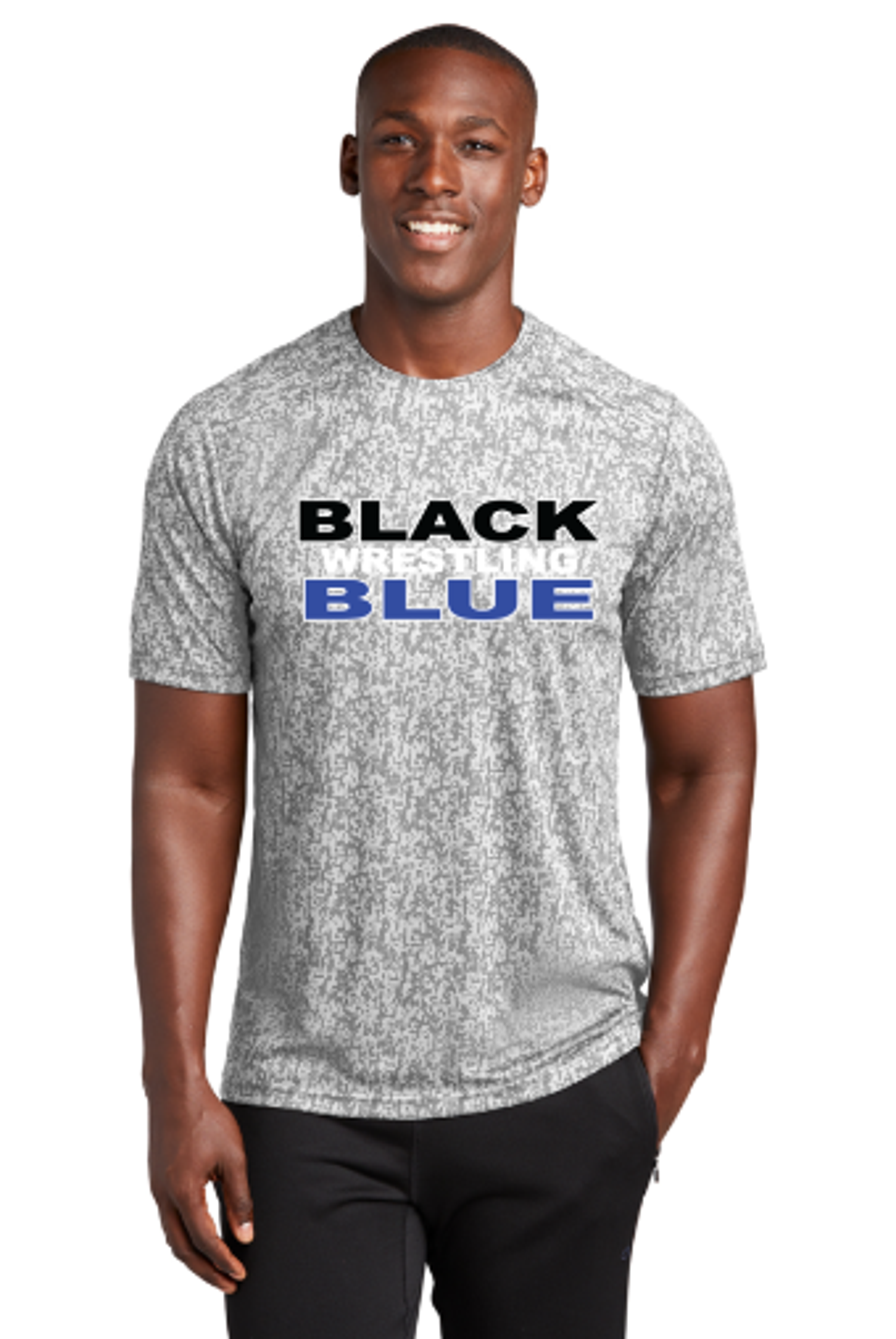 Black & Blue Short Sleeve Performance Tee