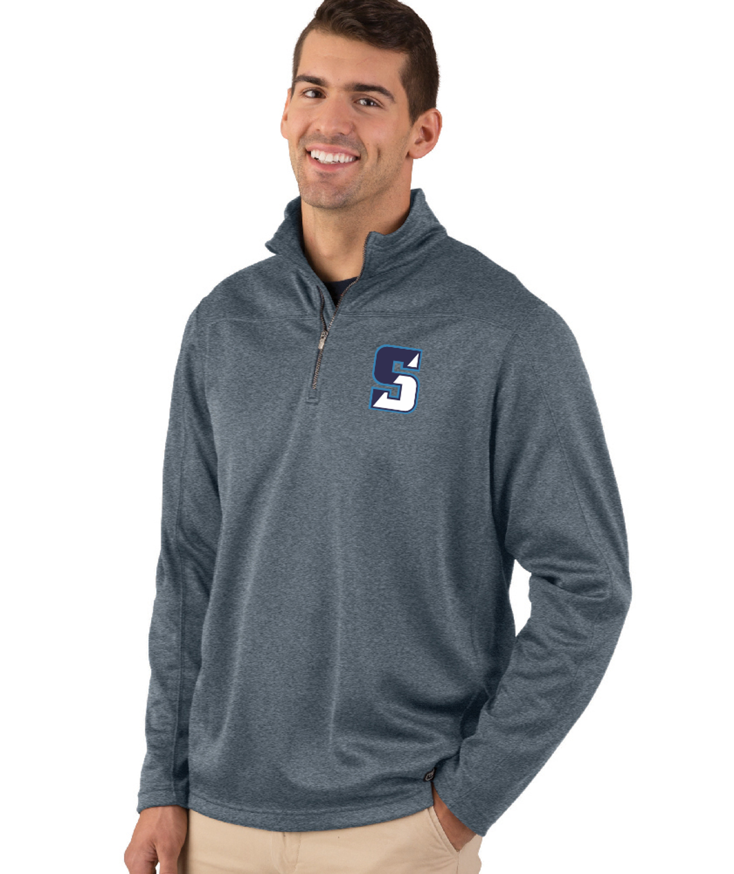 Swampscott Big Blue Surge Stealth Zip Pullover