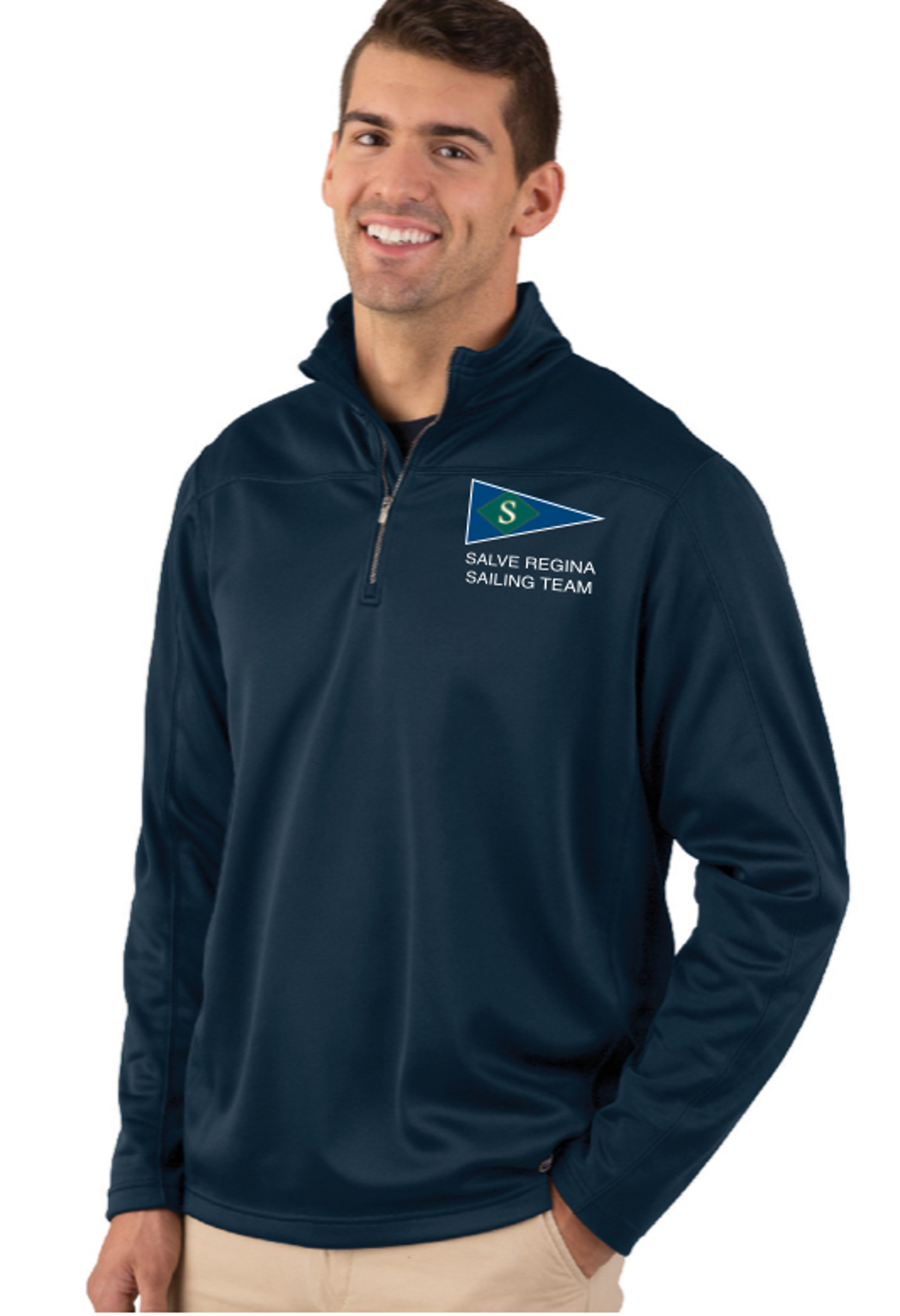 Salve Regina Sail Team Stealth Zip Pullover (w/Logo)