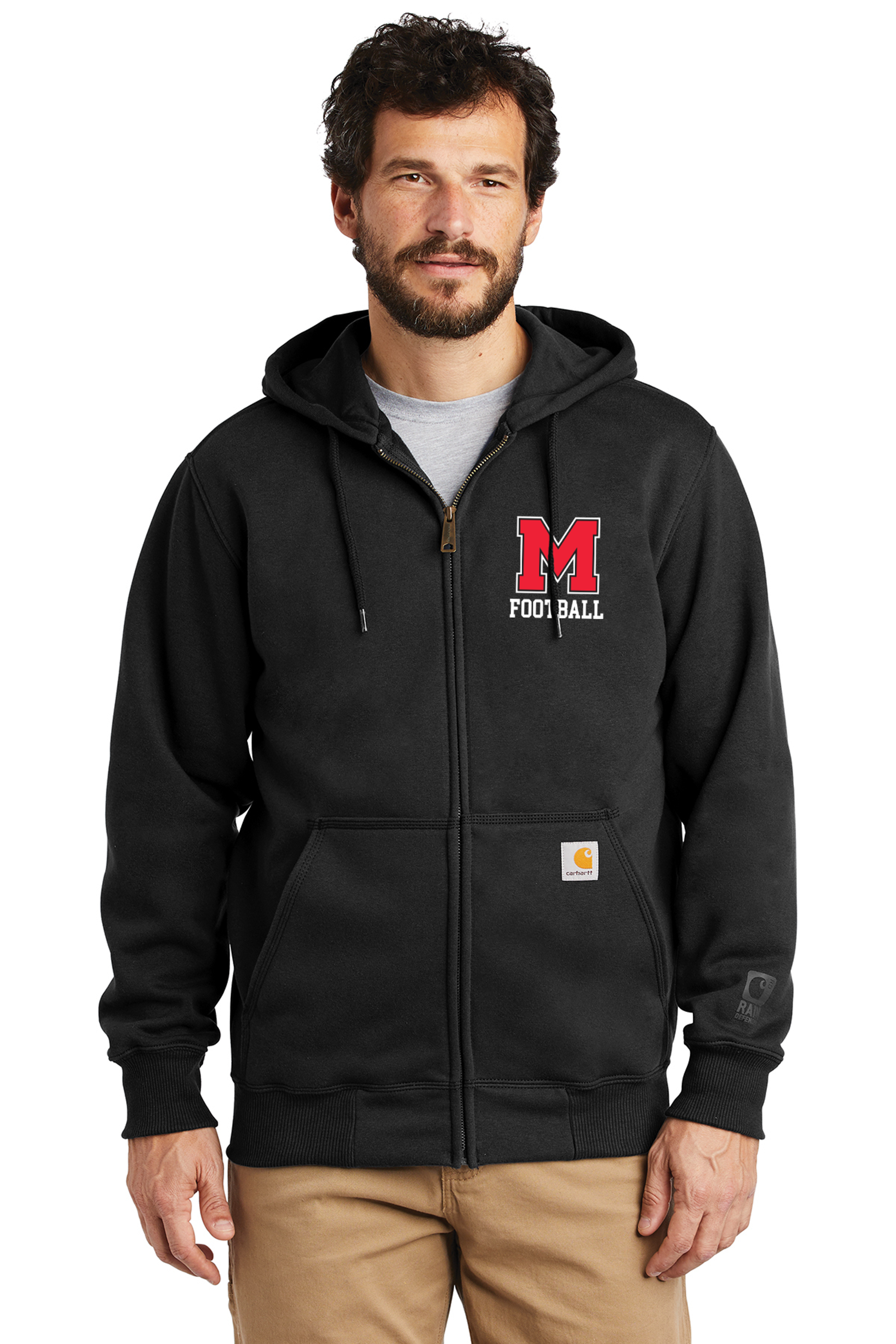 Marblehead Football Carhartt FullZip Heavyweight Hoodie