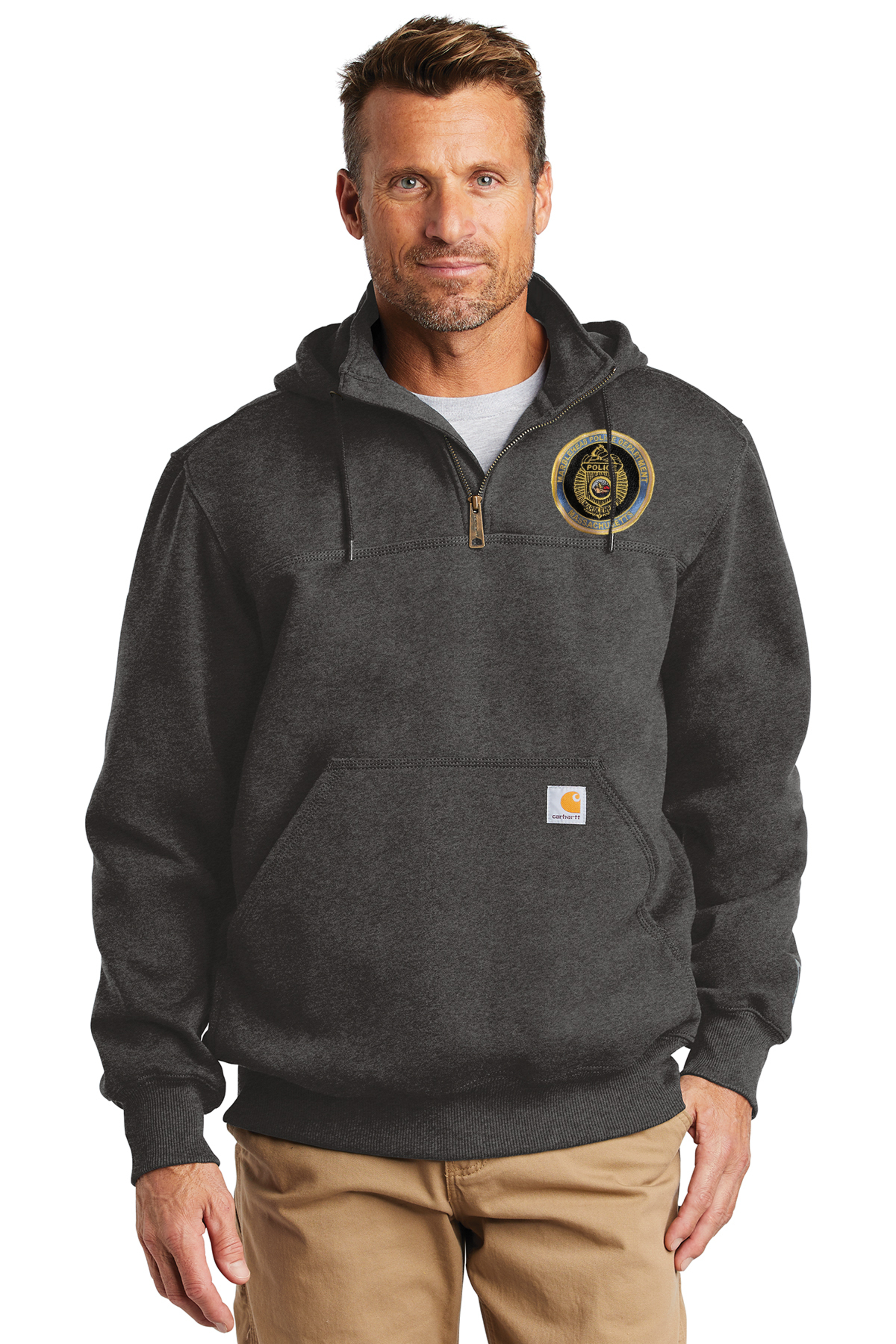 Marblehead Police Carhartt Paxton Full-Zip Hoodie
