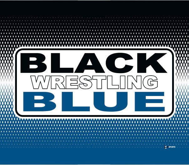 Black & Blue Microfleece Plush Blanket