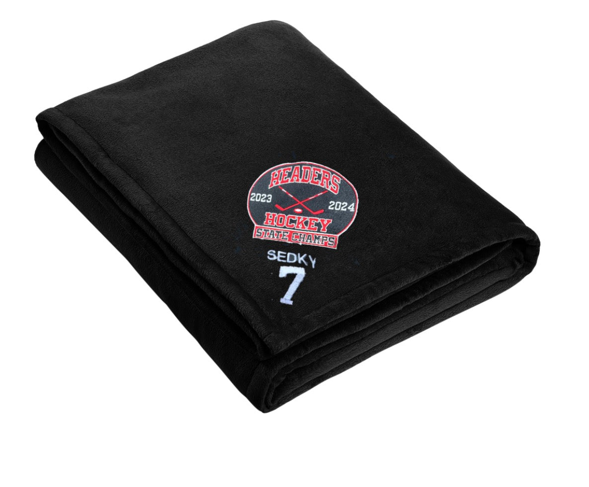 MHS Hockey Championship Mountain Lodge Blanket