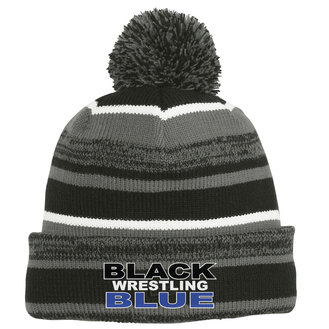 Black & Blue NewEra Pom Pom