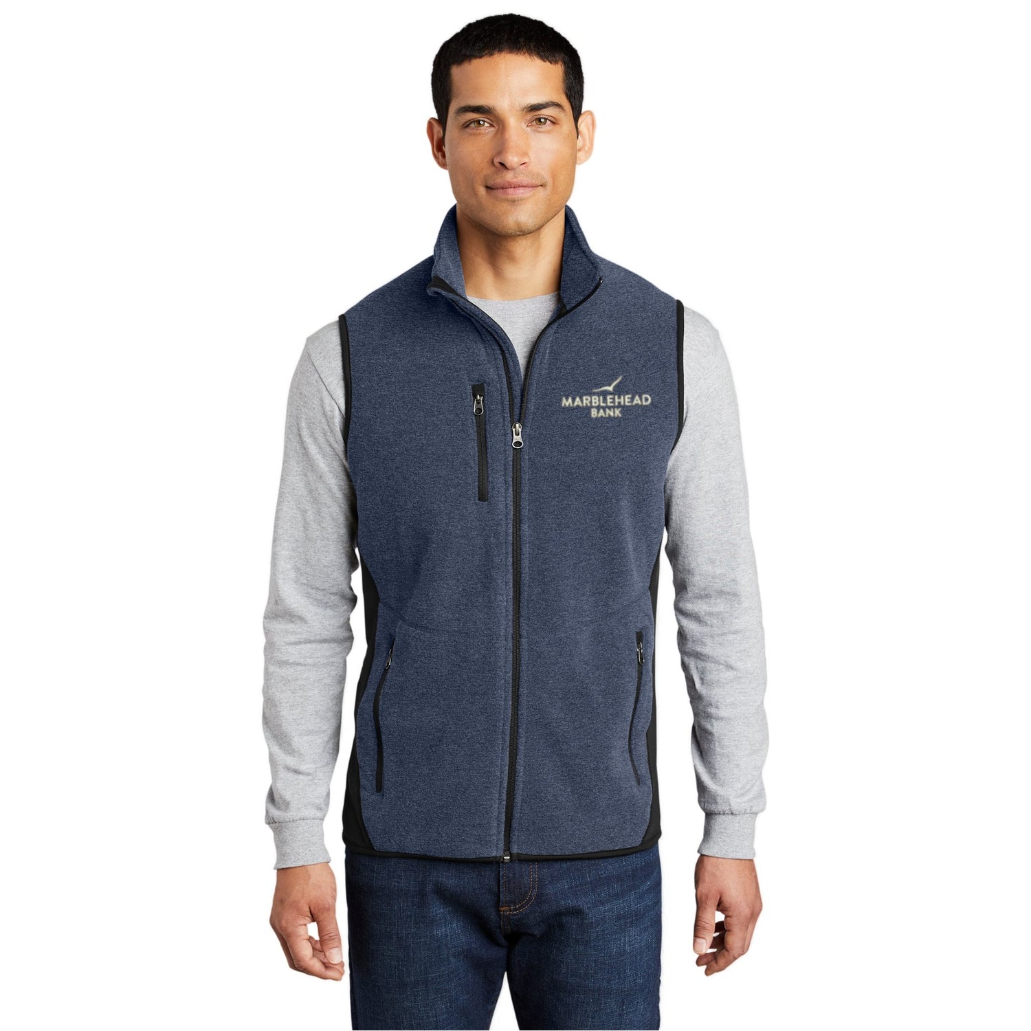 Marblehead Bank R-Tek Pro Fleece Full-Zip Vest