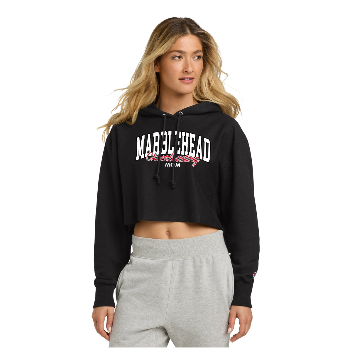 MYF Cheer Champion Reverse Weave Cropped Hoodie
