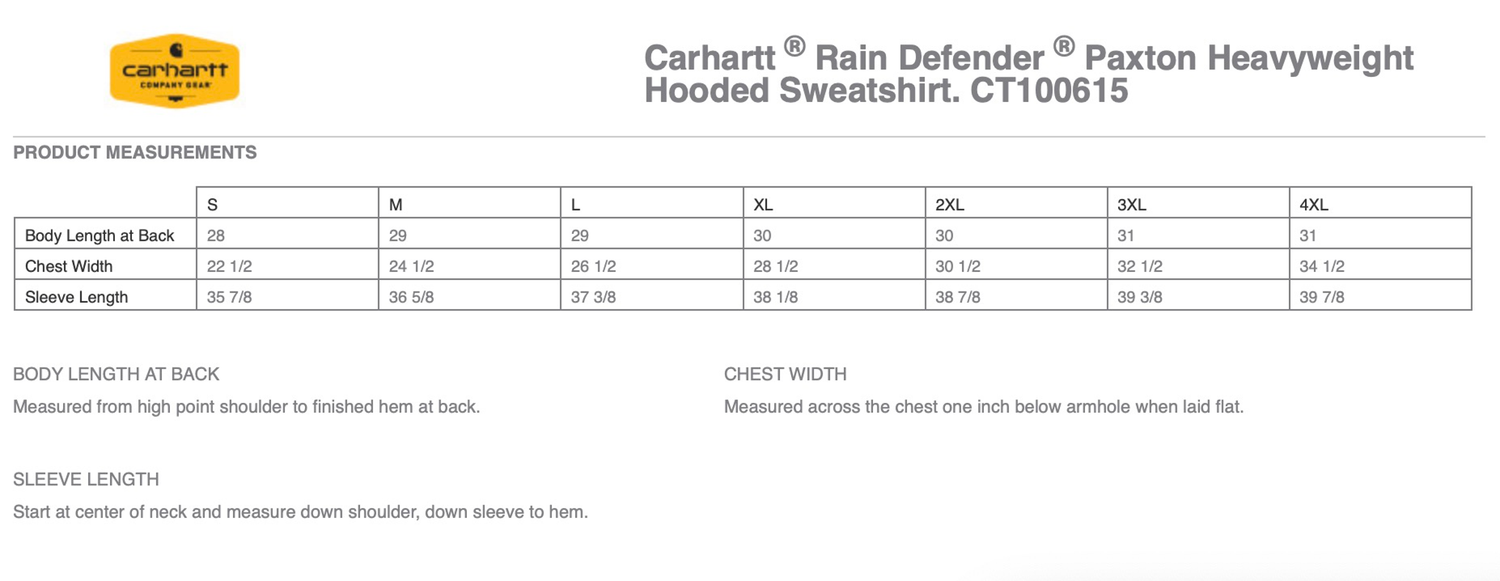 Marblehead Softball League Carhartt Rain Defender Hoodie