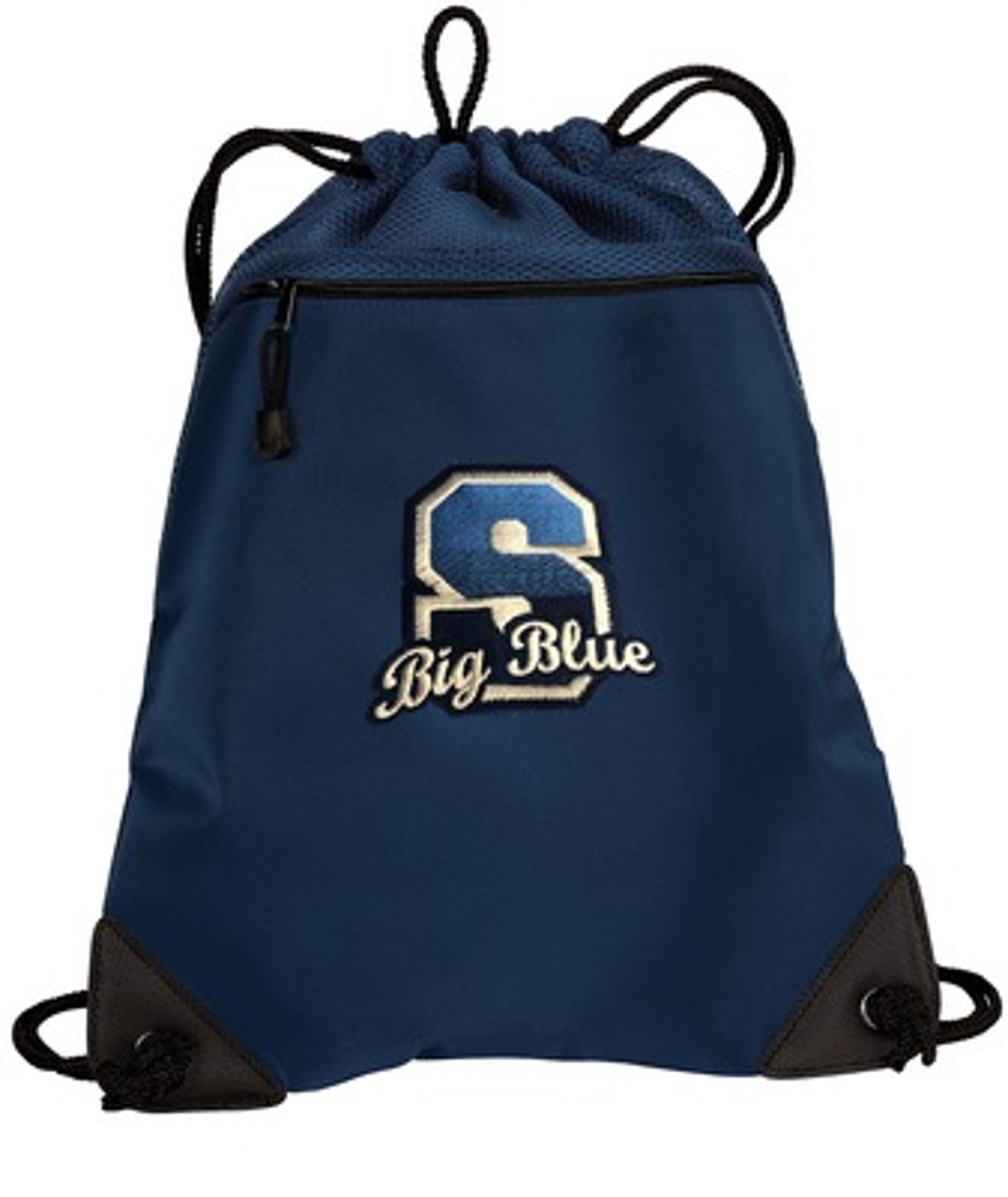 Big Blue Personalized Cinch Bag