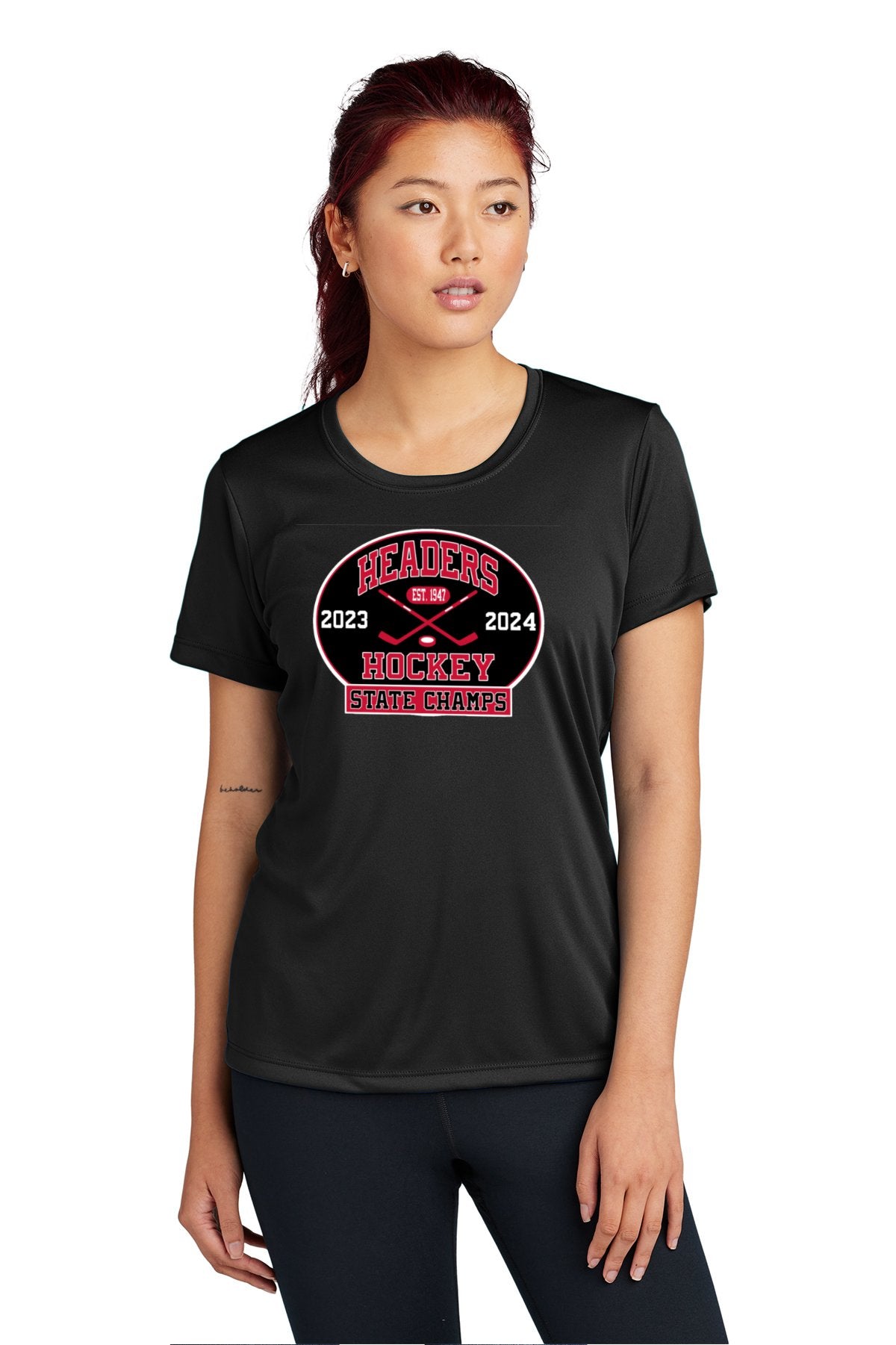 MHS Boys Hockey Championship Ladies Performance Shirt – Marblehead ...