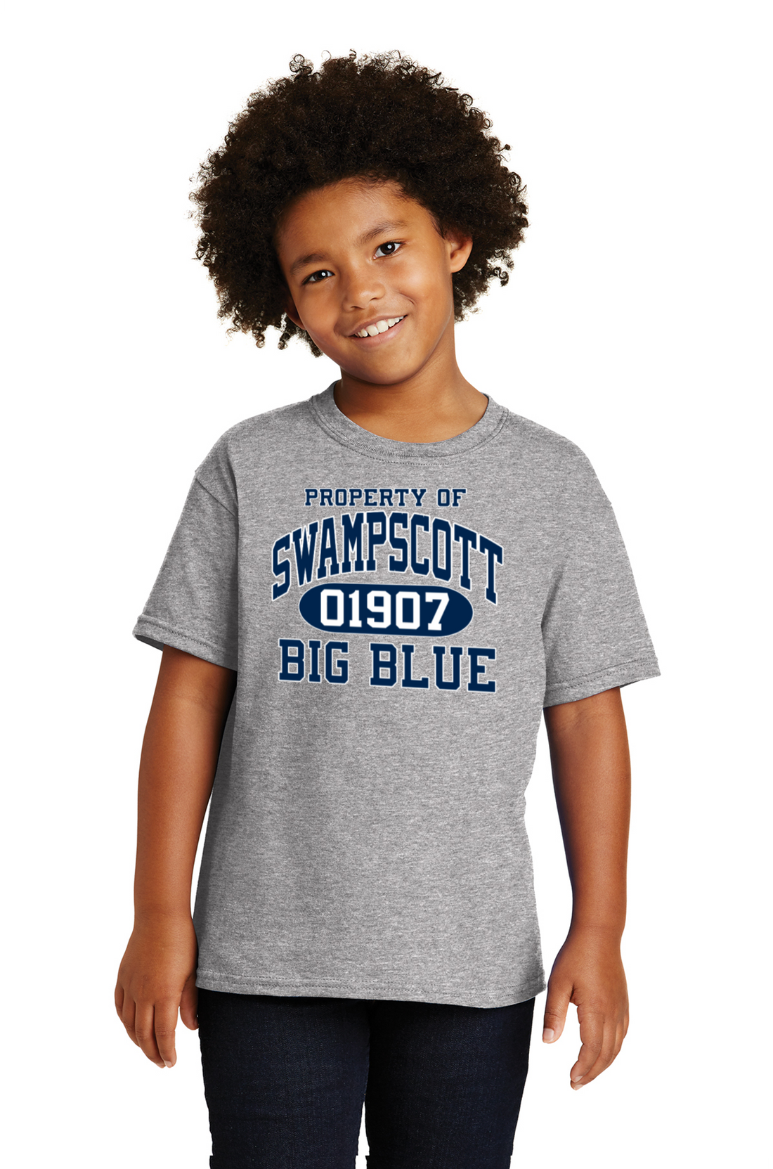 Swampscott Big Blue Youth Heavy Cotton Tee