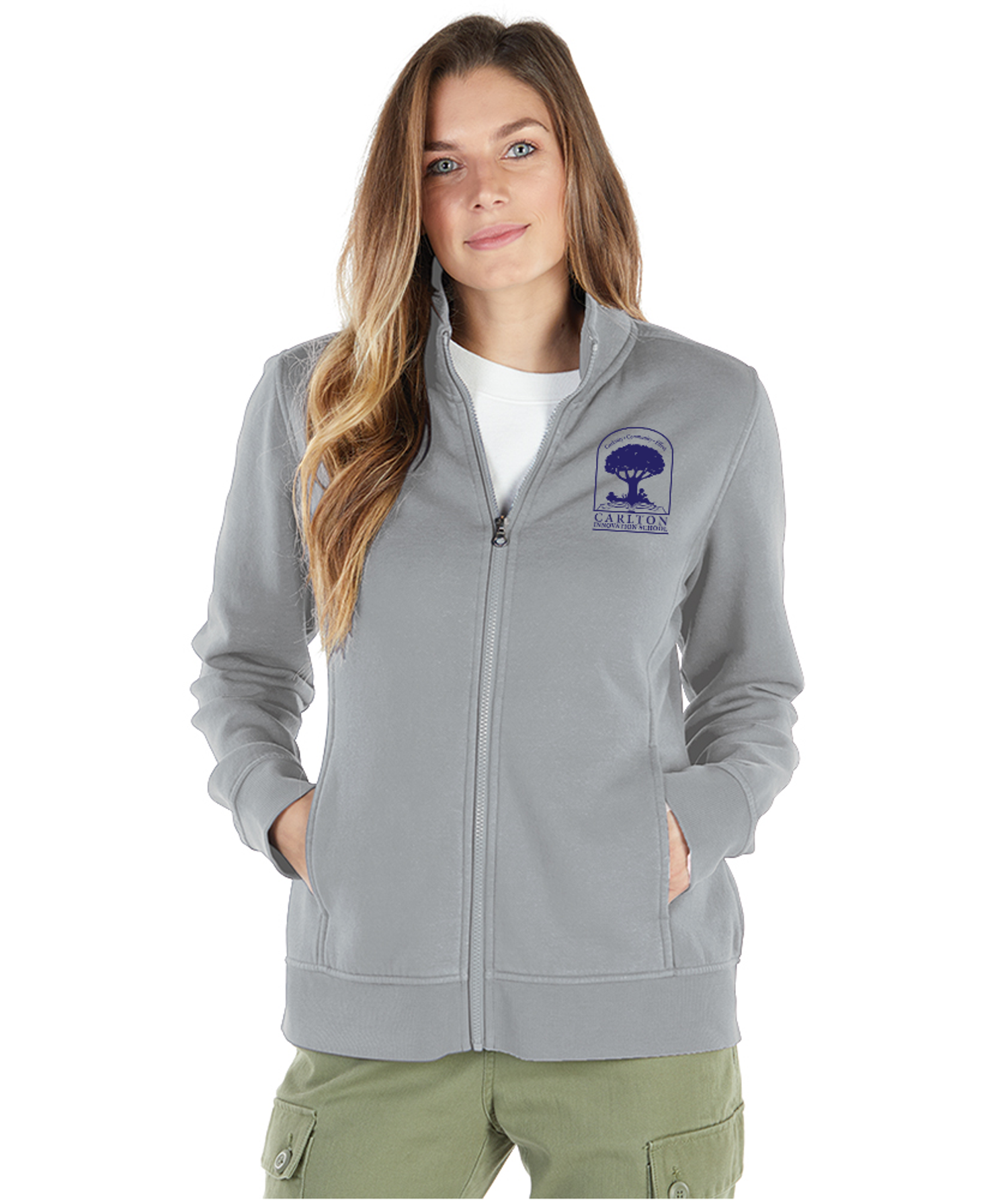 Carlton School Charles River Clifton Full-Zip Sweatshirt