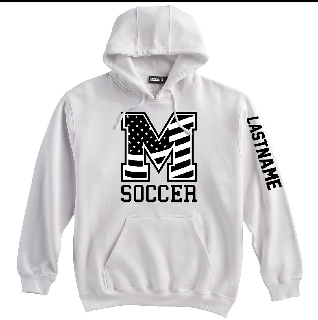 MHS Soccer Monochrome Flag Hoodie