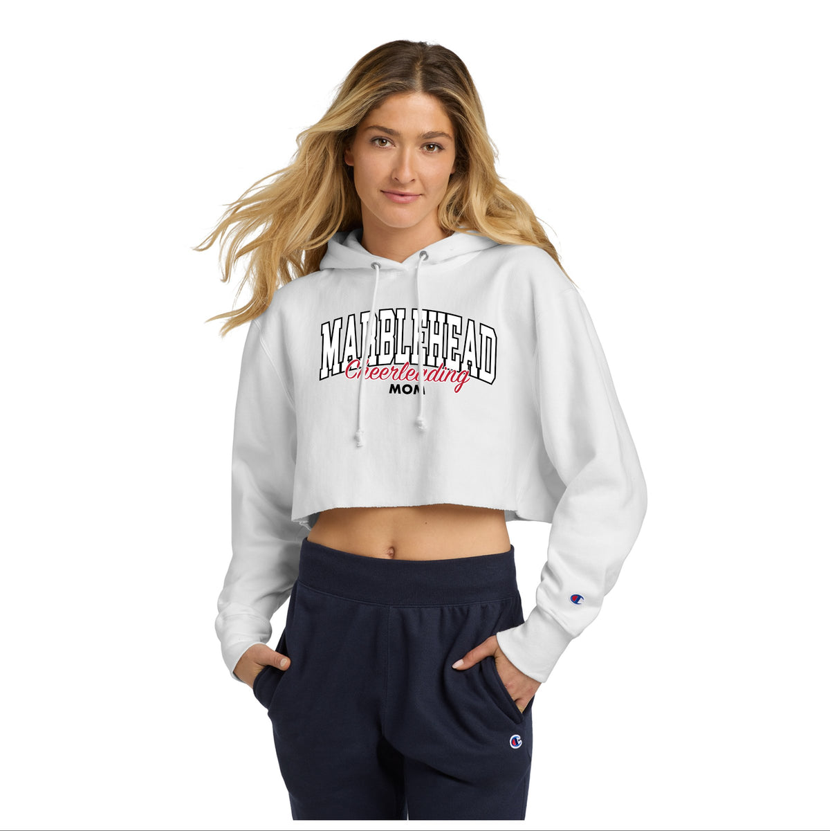 MYF Cheer Champion Reverse Weave Cropped Hoodie