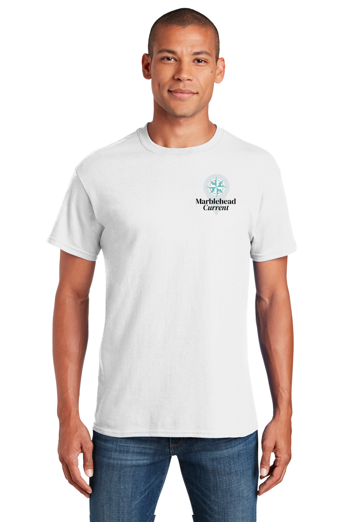 Marblehead Current Pin Logo Heavy Cotton Tee
