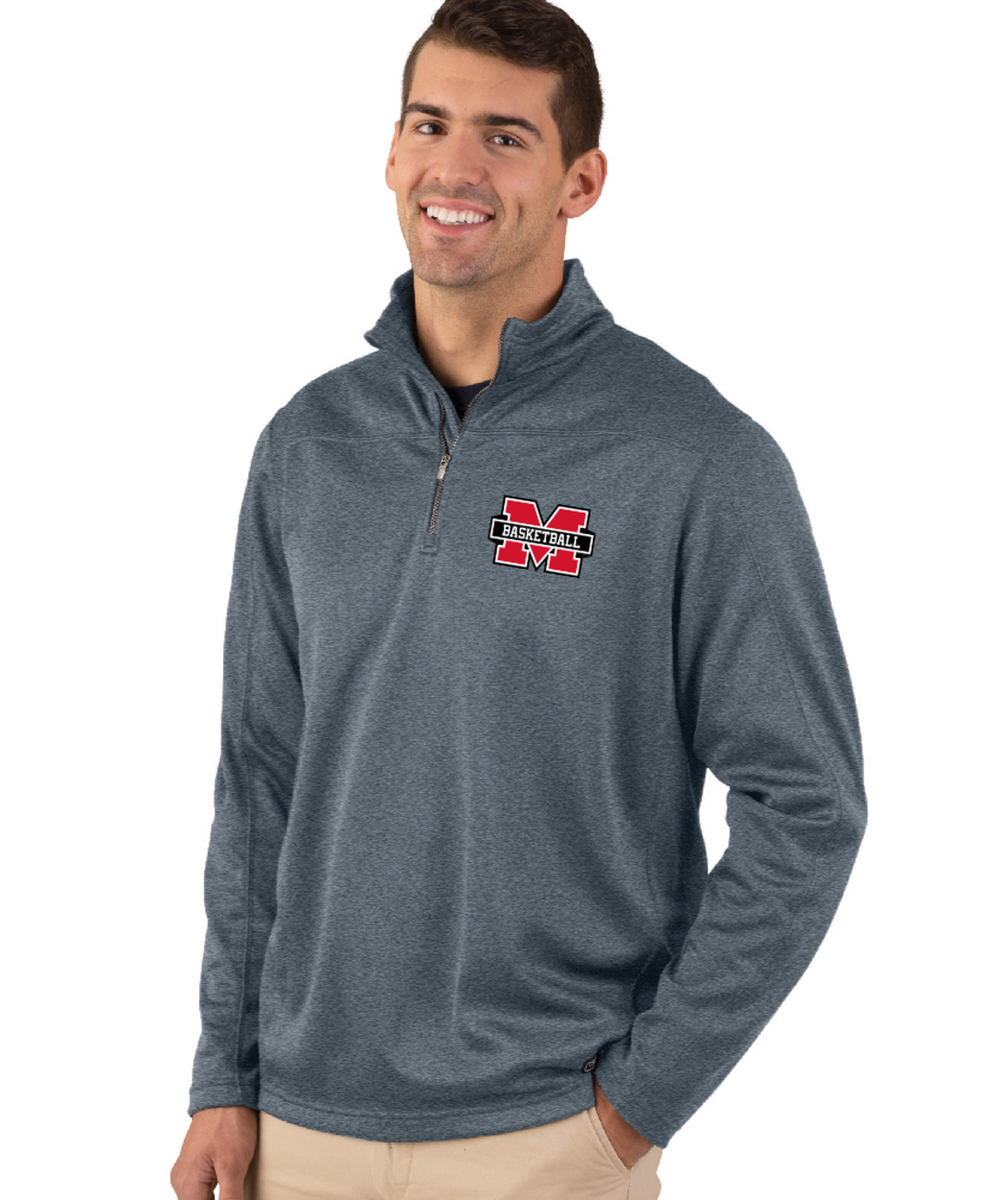 Marblehead Basketball Stealth Zip Pullover