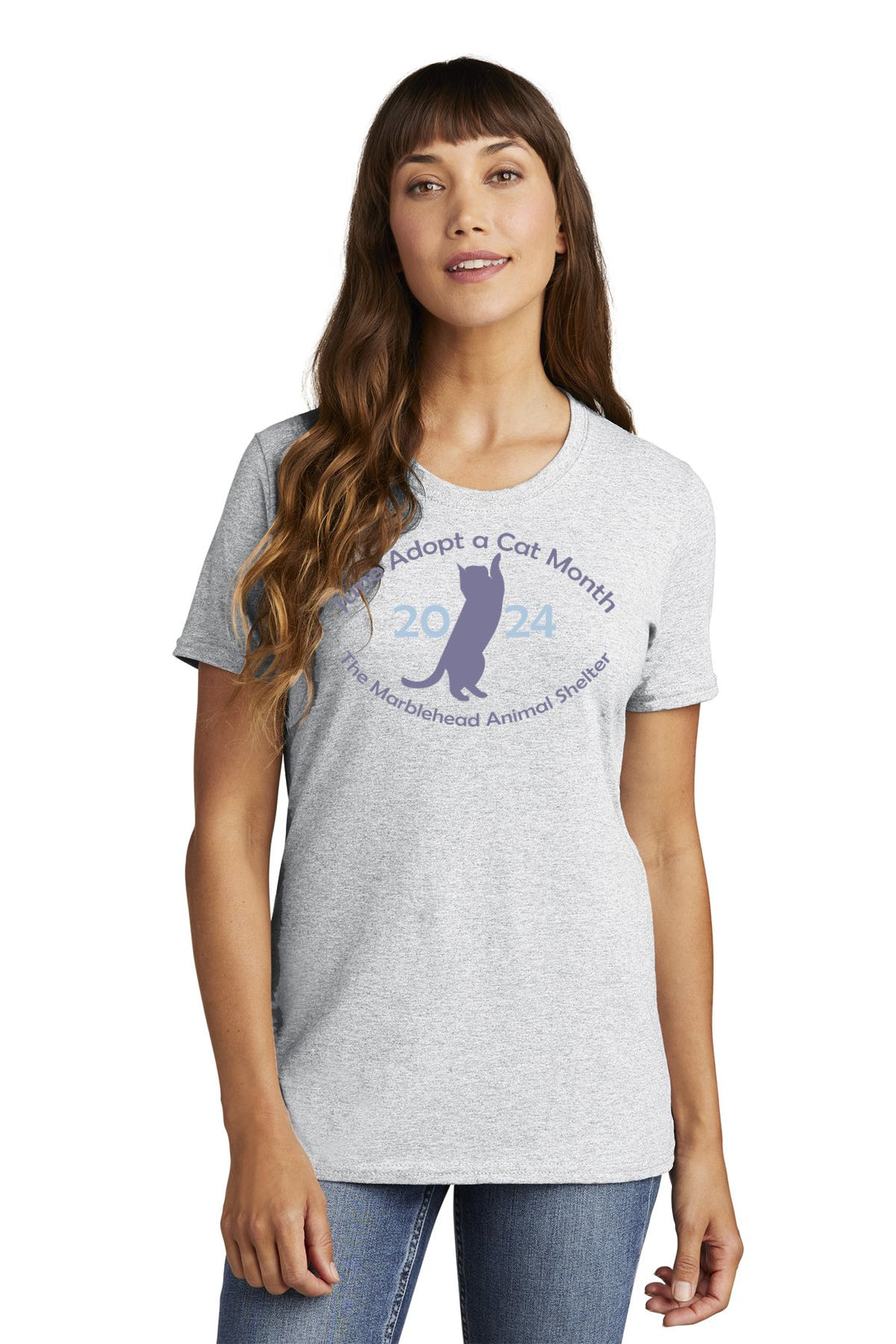 Animal Shelter Adopt-A-Cat Month Ladies Relaxed Tee