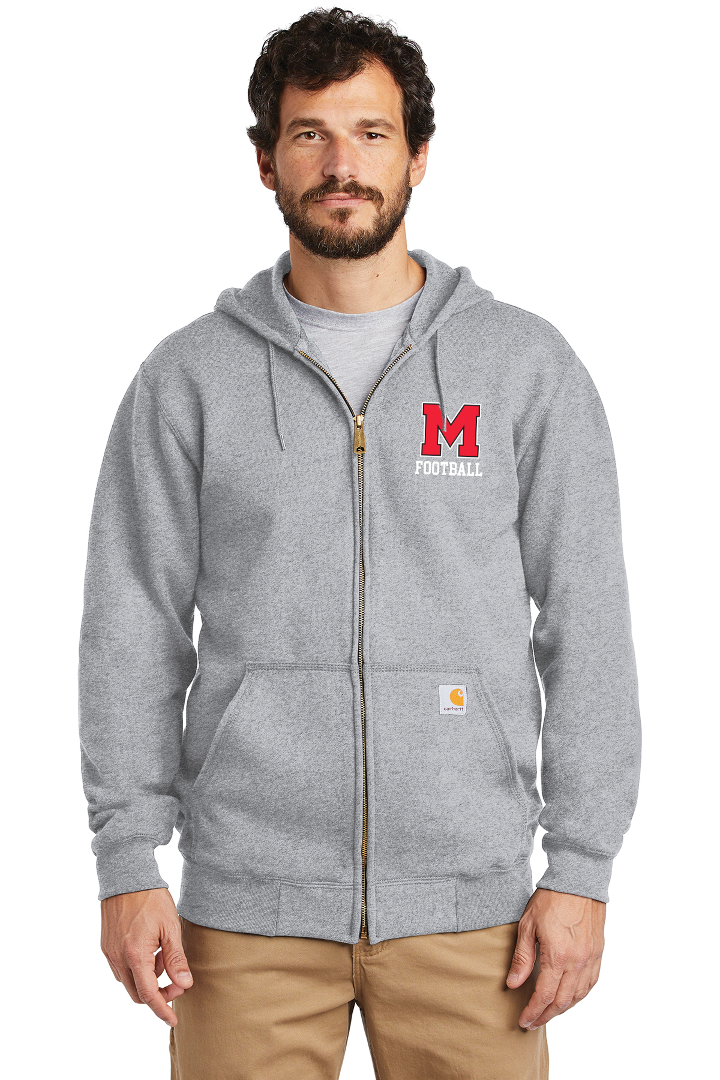 Marblehead Football Carhartt Midweight FullZip Sweatshirt